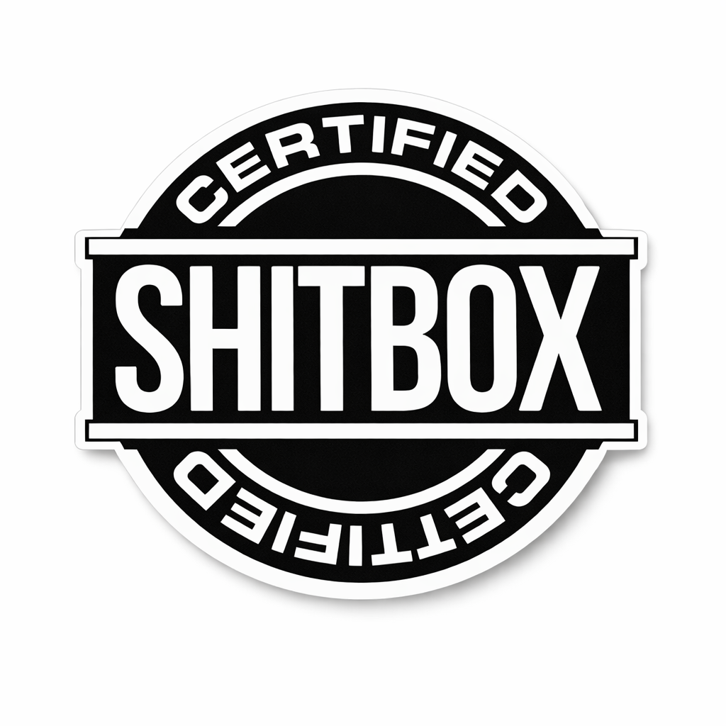 Certified Shit-Box Vinyl Decal