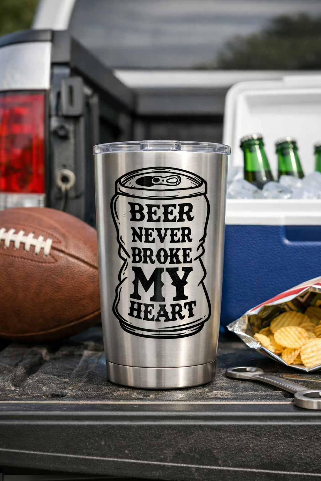 Beer Never Broke My Heart Vinyl Decal