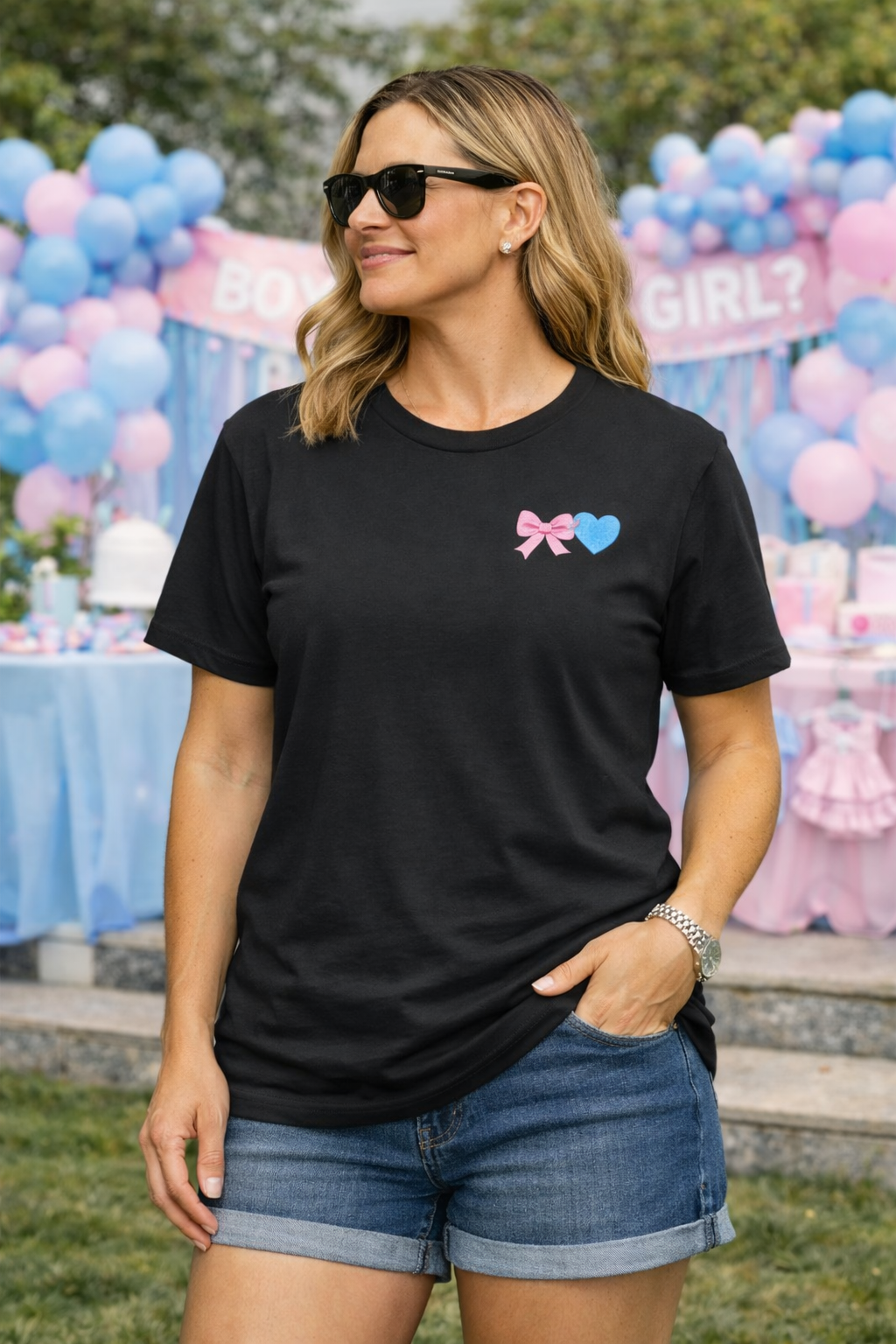 “Boots and Bows MAMA Loves You” Tee Shirt