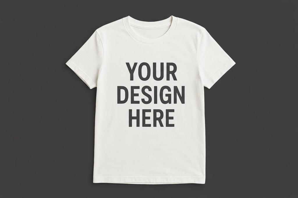 Custom White Front and Back Design T-Shirt