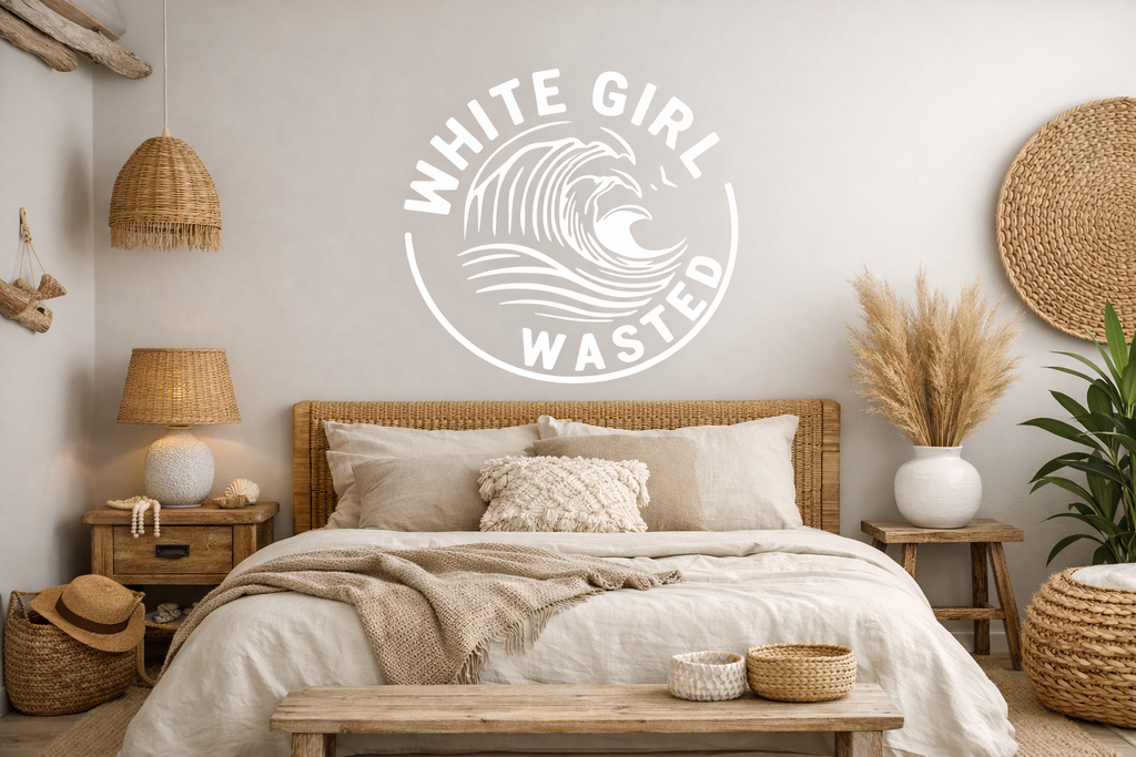 White Girl Waisted Vinyl Decal