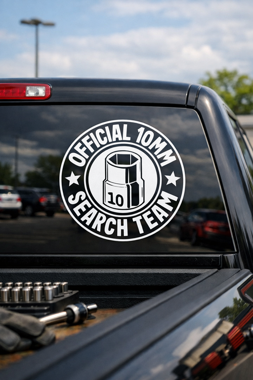 10 MM Search Team Vinyl Decal