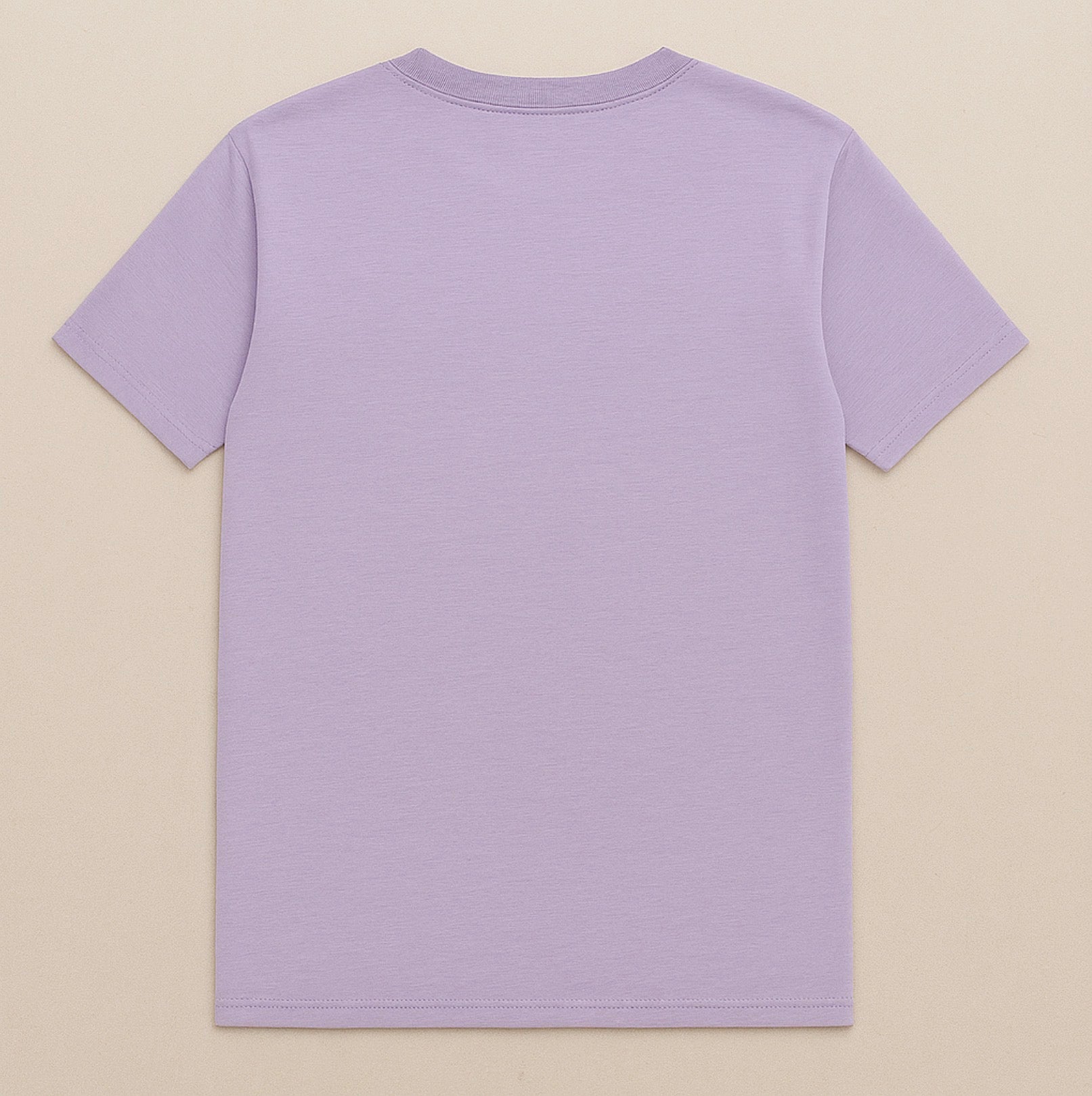 Custom Light Purple Front Design Only T-Shirt