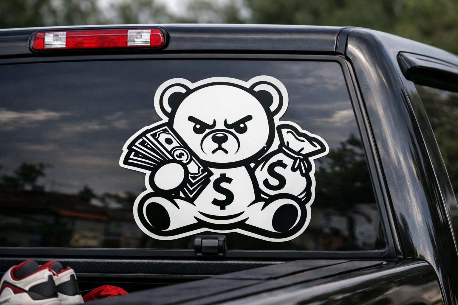 Sly Money Bear Vinyl Decal (Copy)