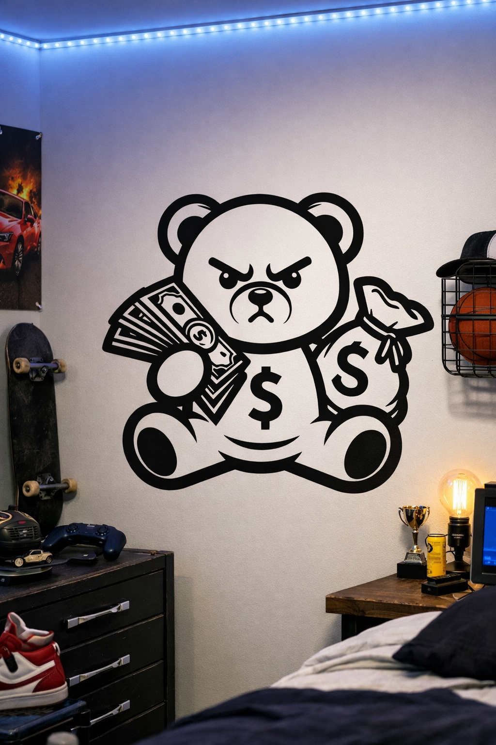 Sly Money Bear Vinyl Decal (Copy)