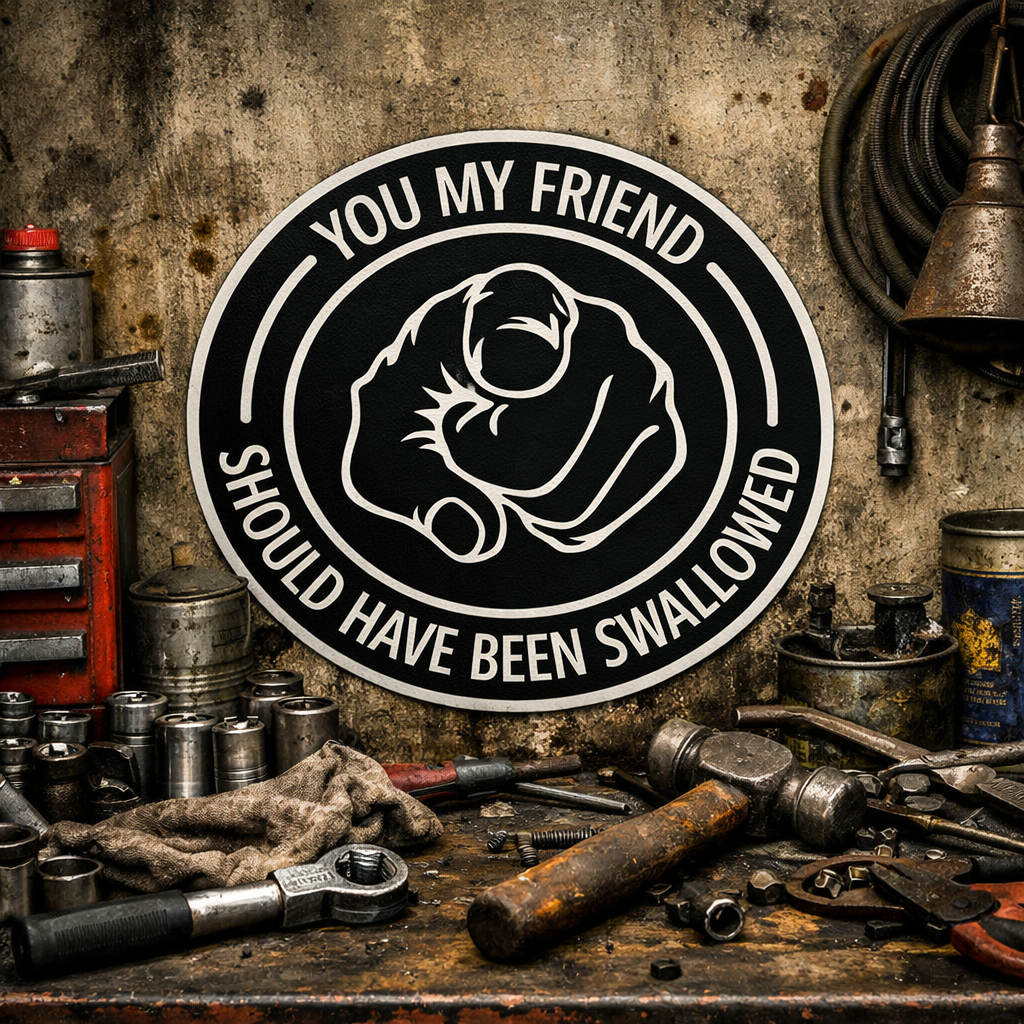 You My Friend Shoulf Have Been Swallowed Vinyl Decal