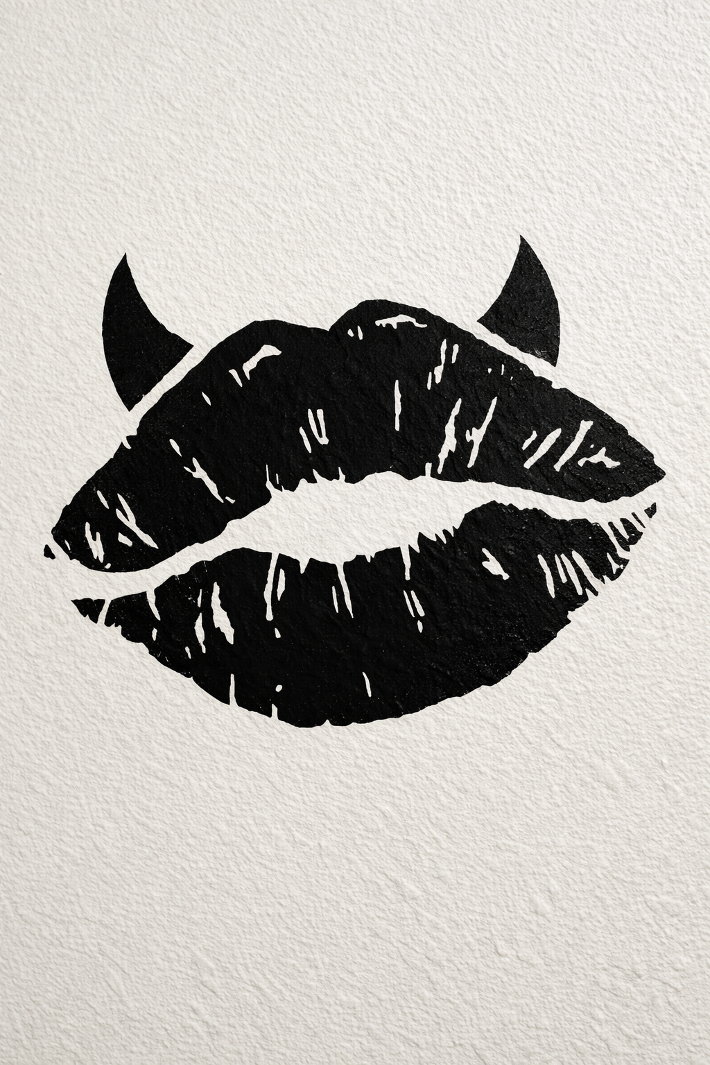 Devil Lips Vinyl Decal