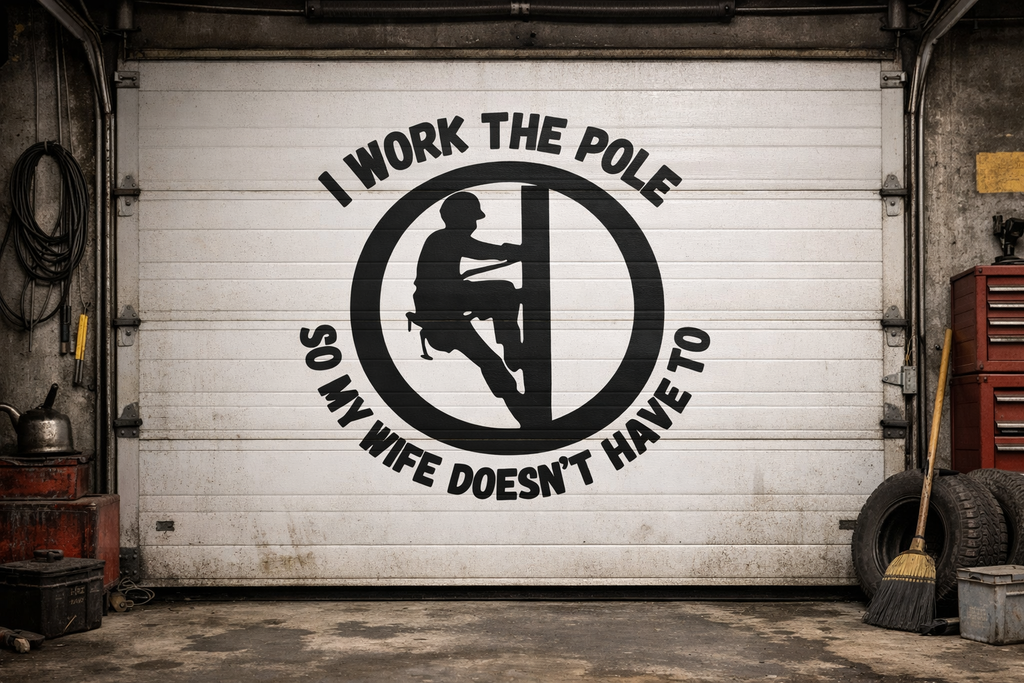 I Work The Pool So My Wife Doesn’t Have To Vinyl Decal