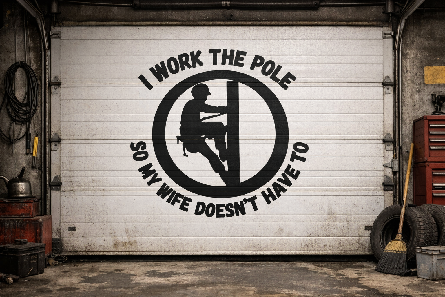 I Work The Pool So My Wife Doesn’t Have To Vinyl Decal