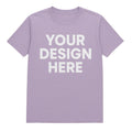Custom Light Purple Front Design Only T-Shirt