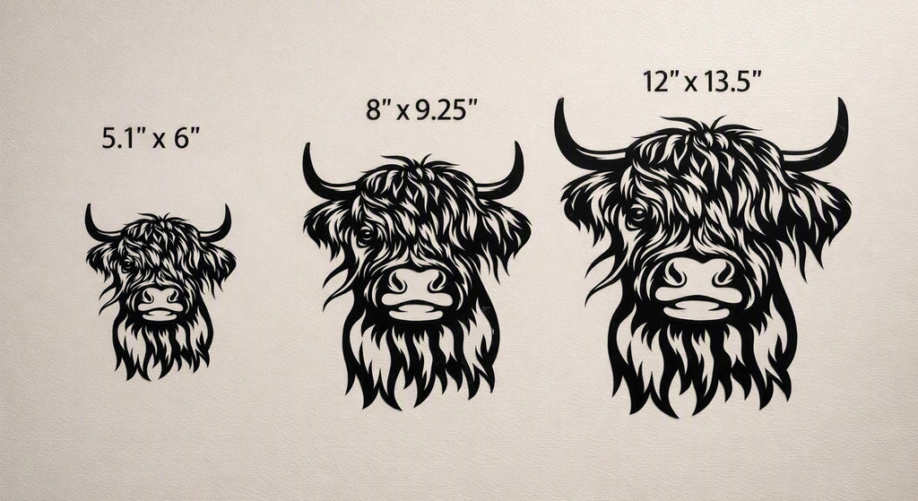 Highland Cow Vinyl Decal