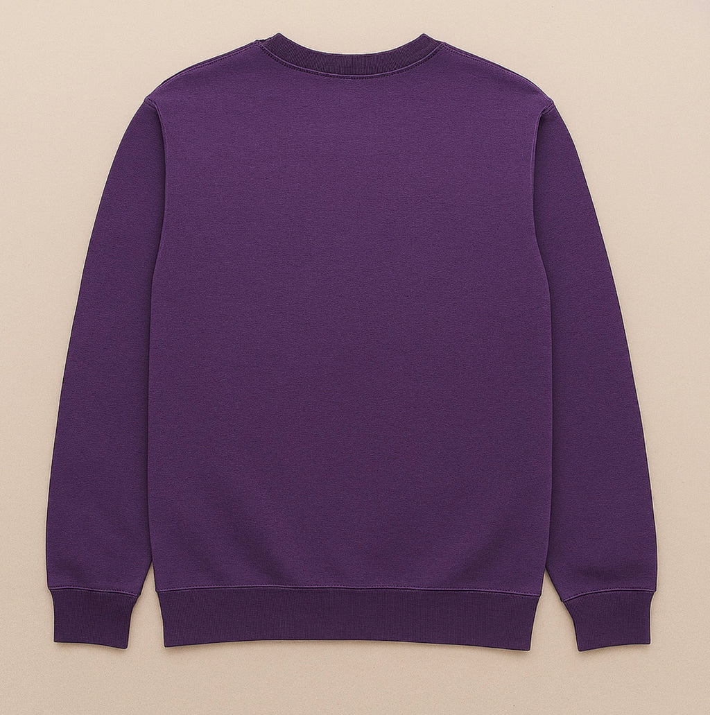 Custom Dark Purple Front Design Only Pullover Hoodie