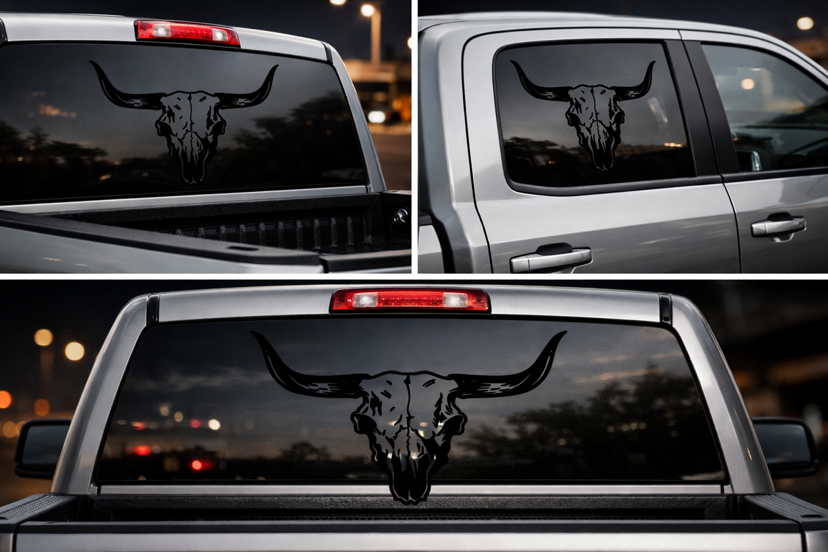 Bull Head Vinyl Decal