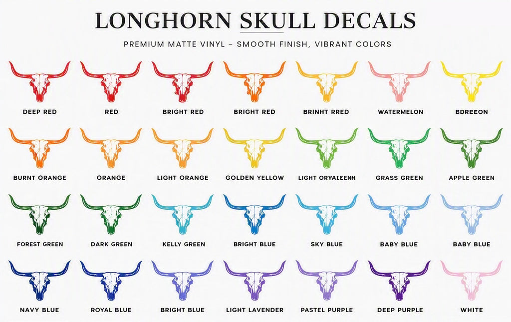 Bull Head Vinyl Decal