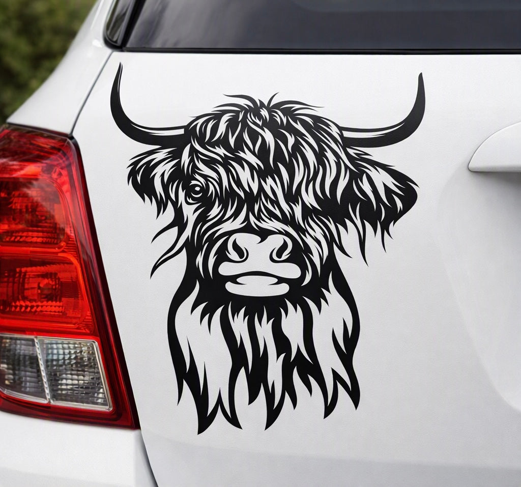 Highland Cow Vinyl Decal