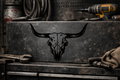 Bull Head Vinyl Decal