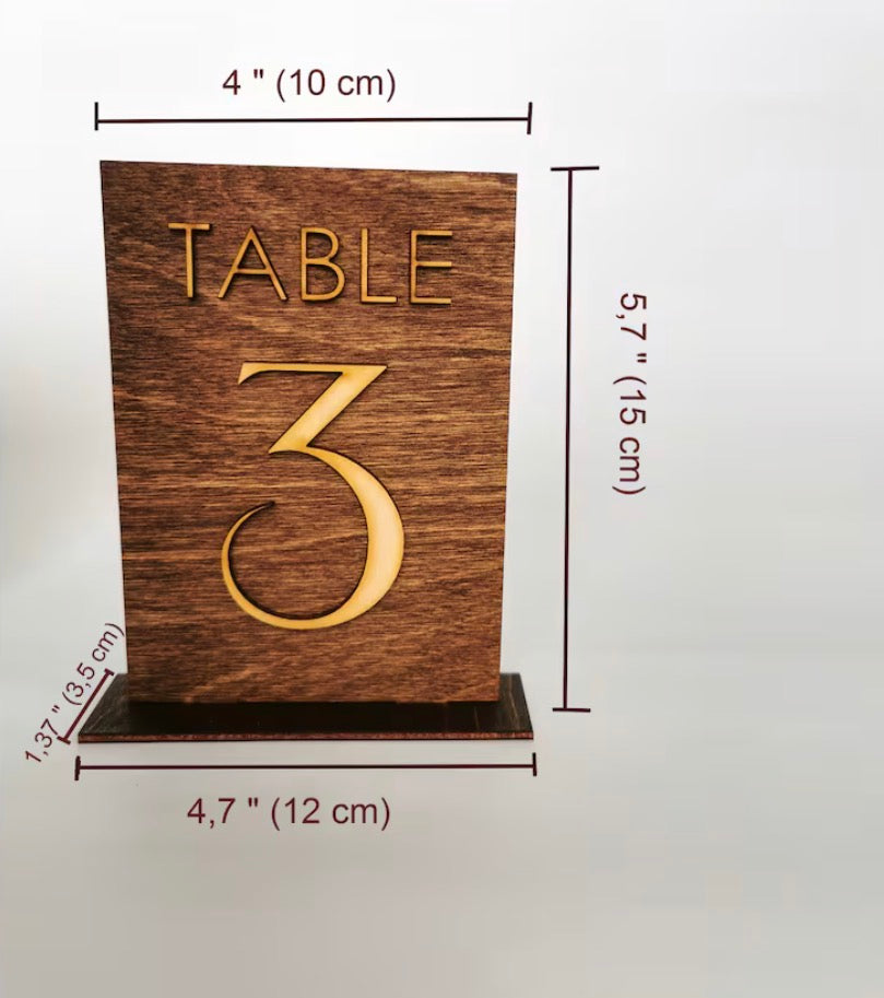 Wedding Decor Table Numbers and a Find Your Seat Board