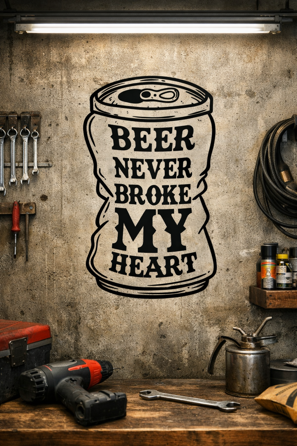 Beer Never Broke My Heart Vinyl Decal