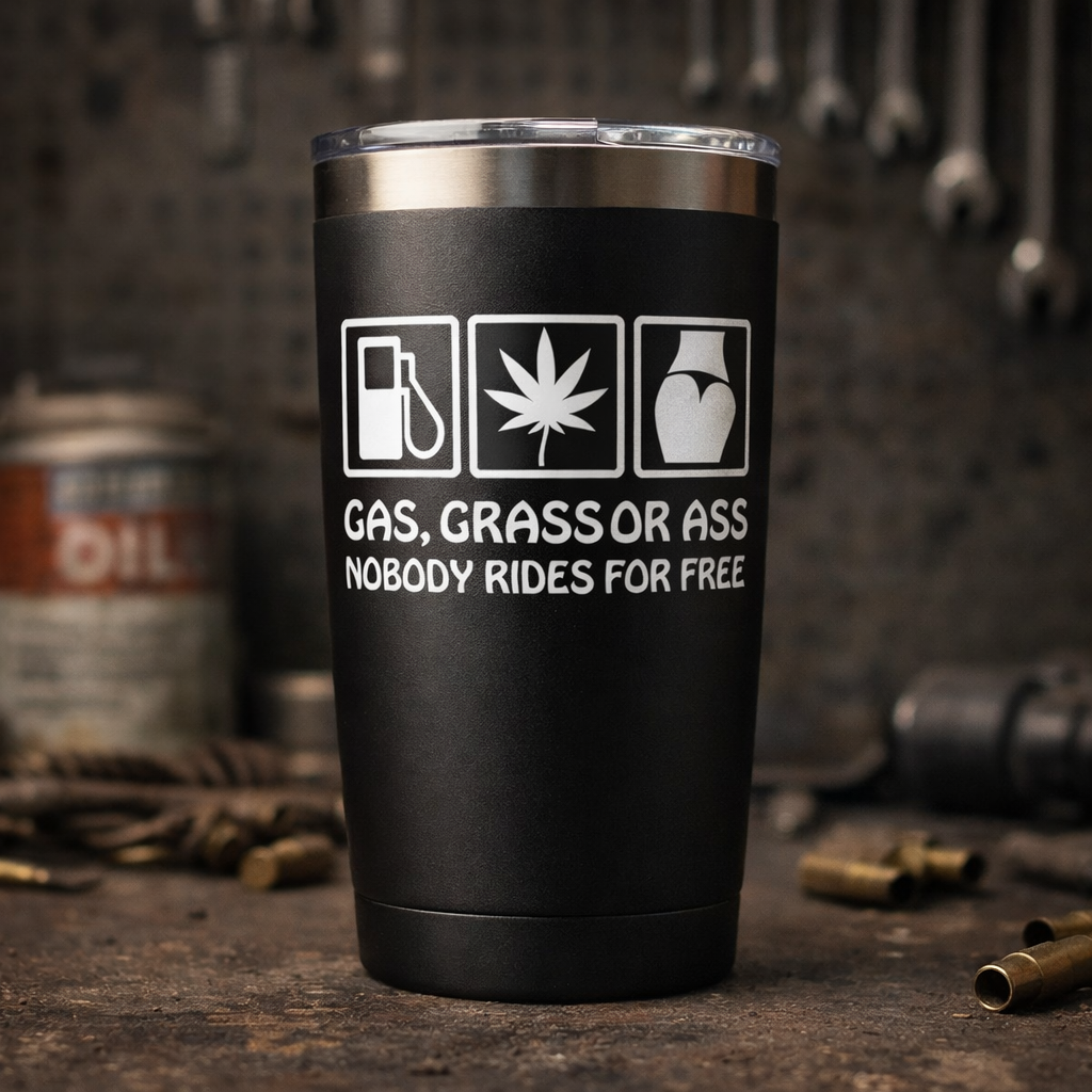 Gas, Grass, or Ass Vinyl Decal