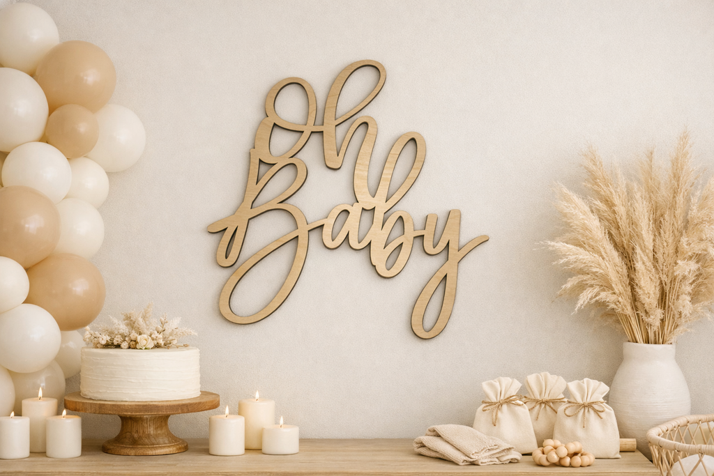 “Oh Baby” Wood Sign