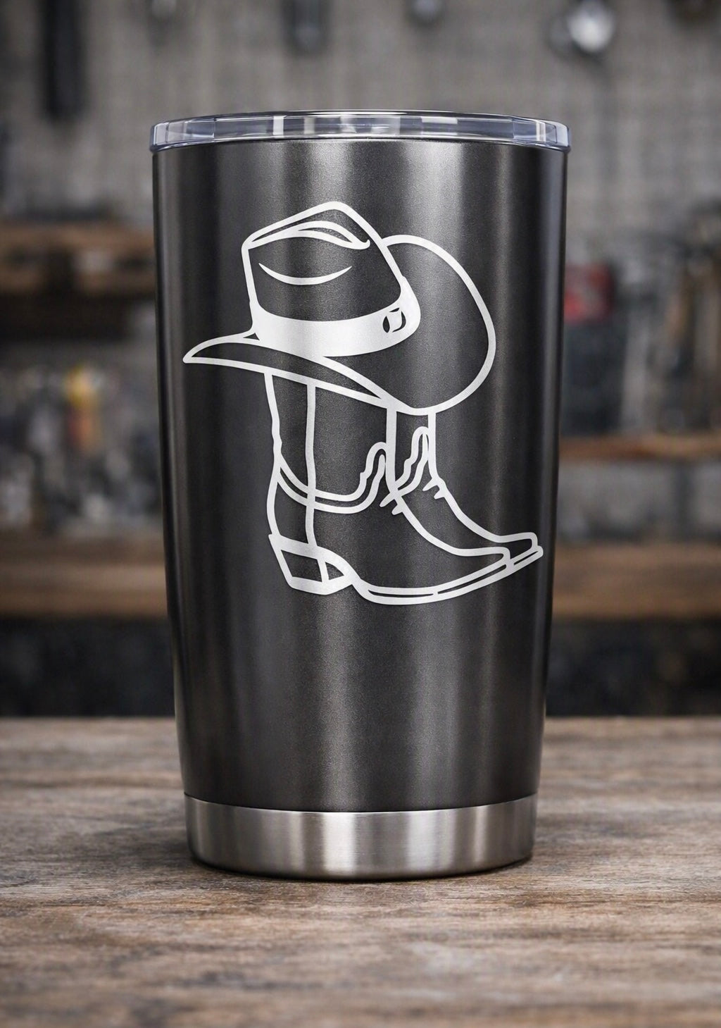 Plain Boots and Hat Vinyl Decal