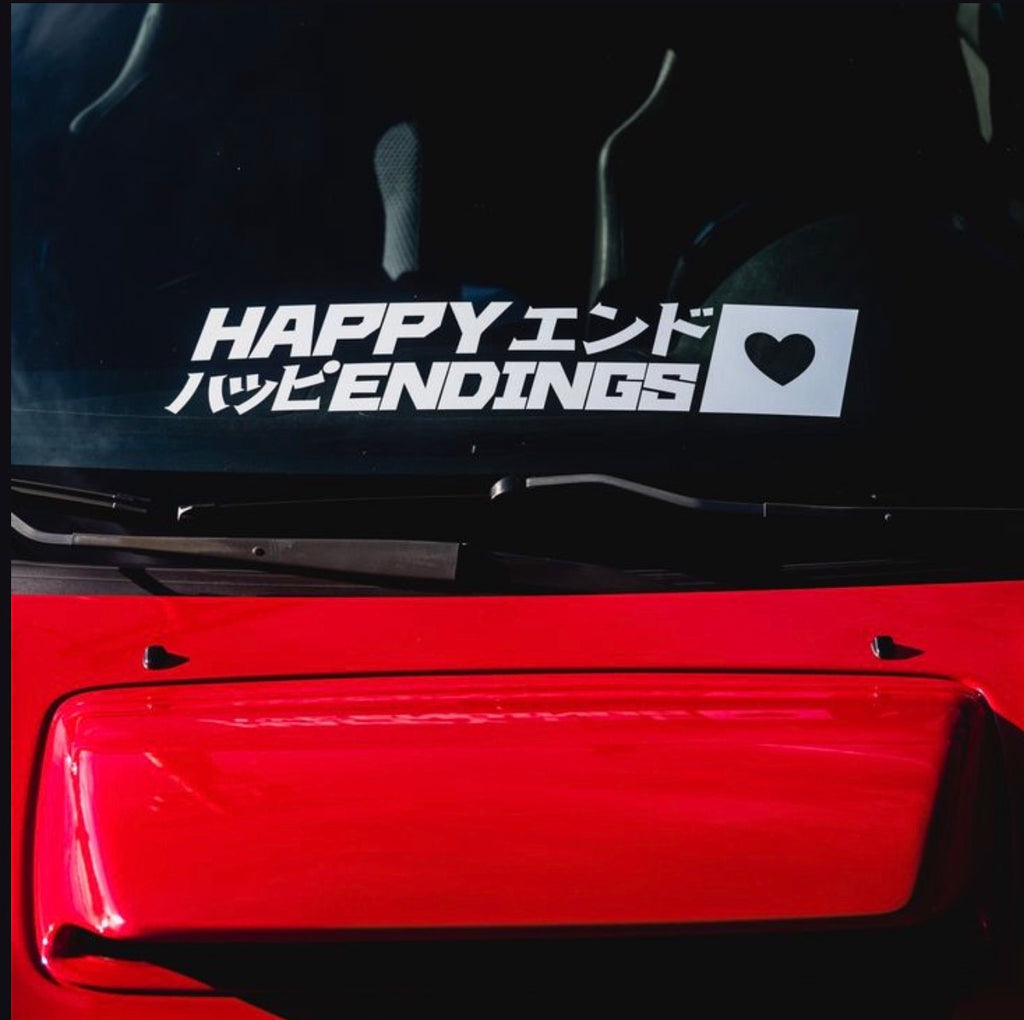 Happy Endings Vinyl Decal