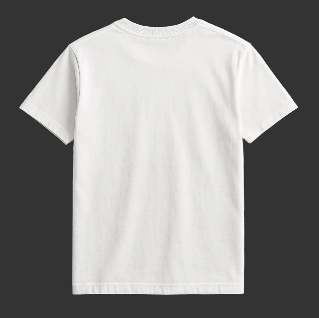 Custom White Front Design Only T-Shirt