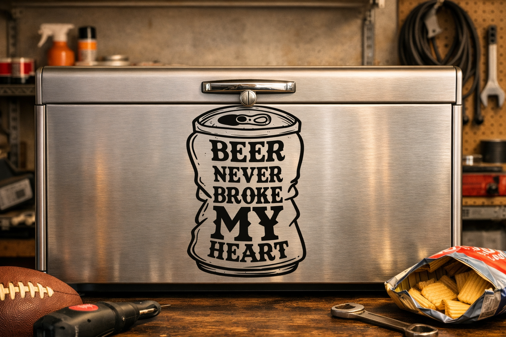 Beer Never Broke My Heart Vinyl Decal