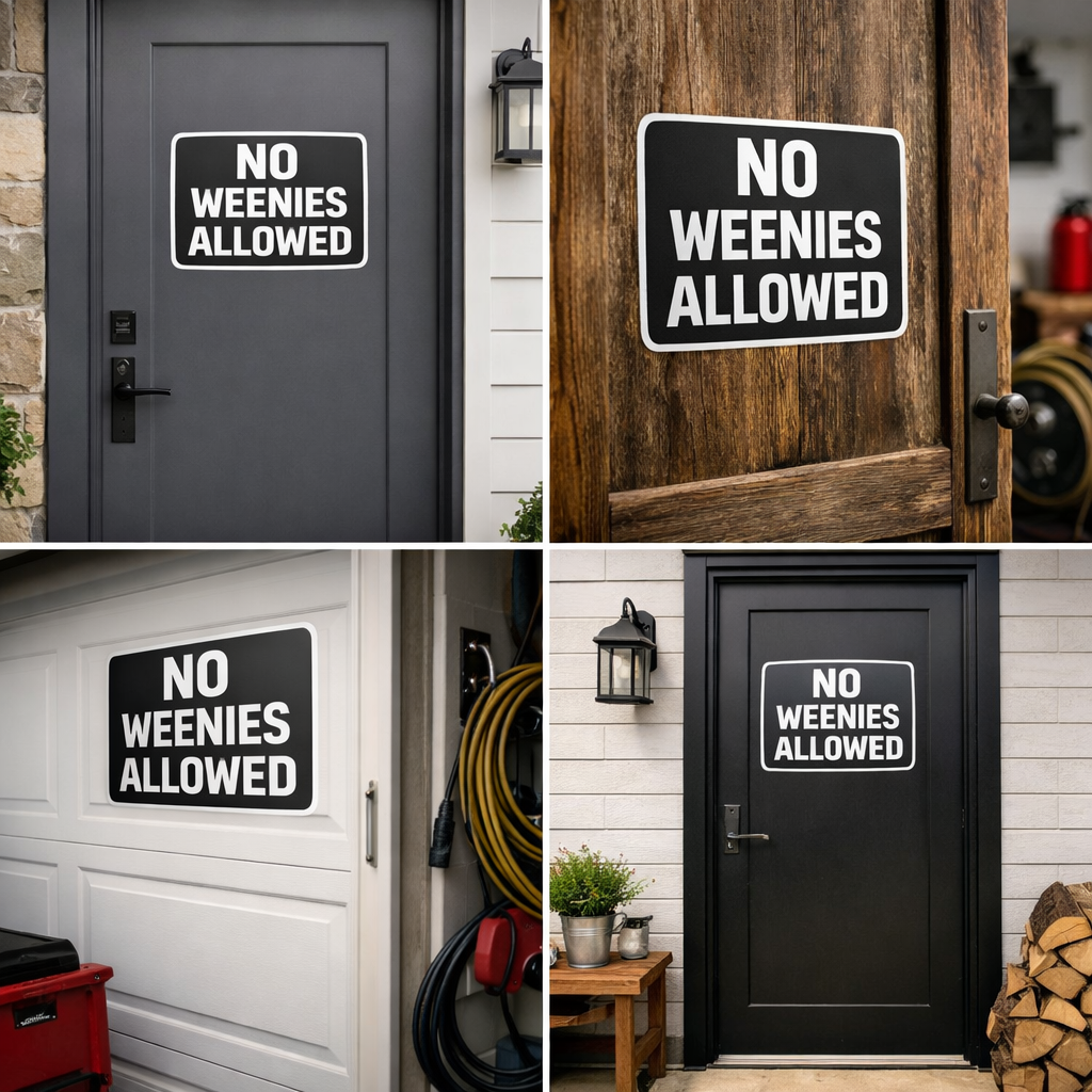 No Weenies Allowed Vinyl Decal