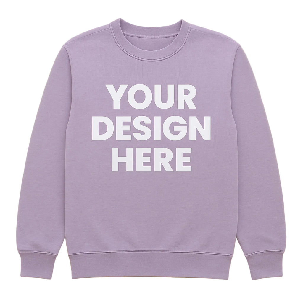 Custom Light Purple Front and Back Pullover Hoodie