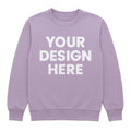 Custom Light Purple Front and Back Pullover Hoodie