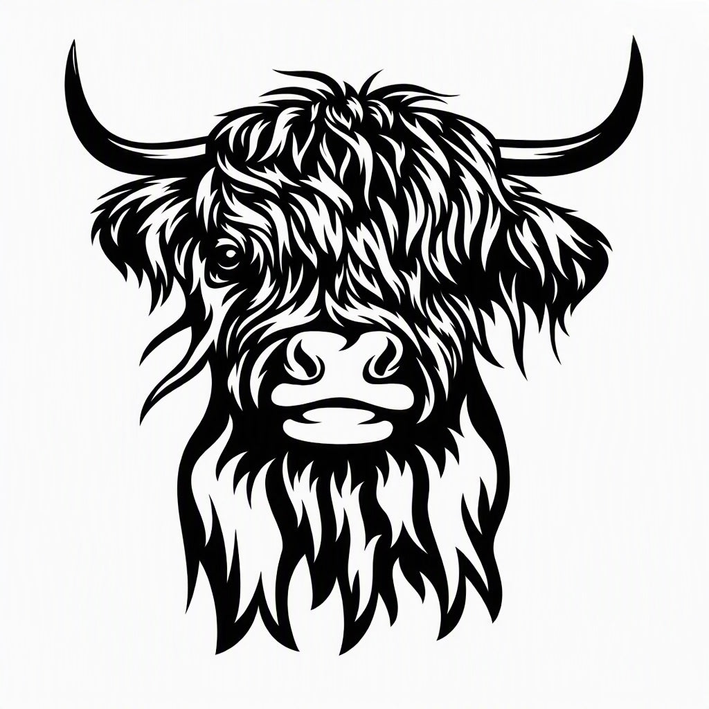 Highland Cow Vinyl Decal