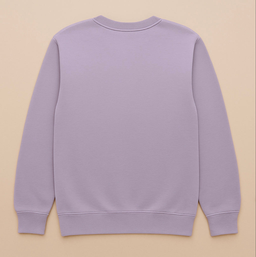 Custom Light Purple Front Design Only Pullover Hoodie