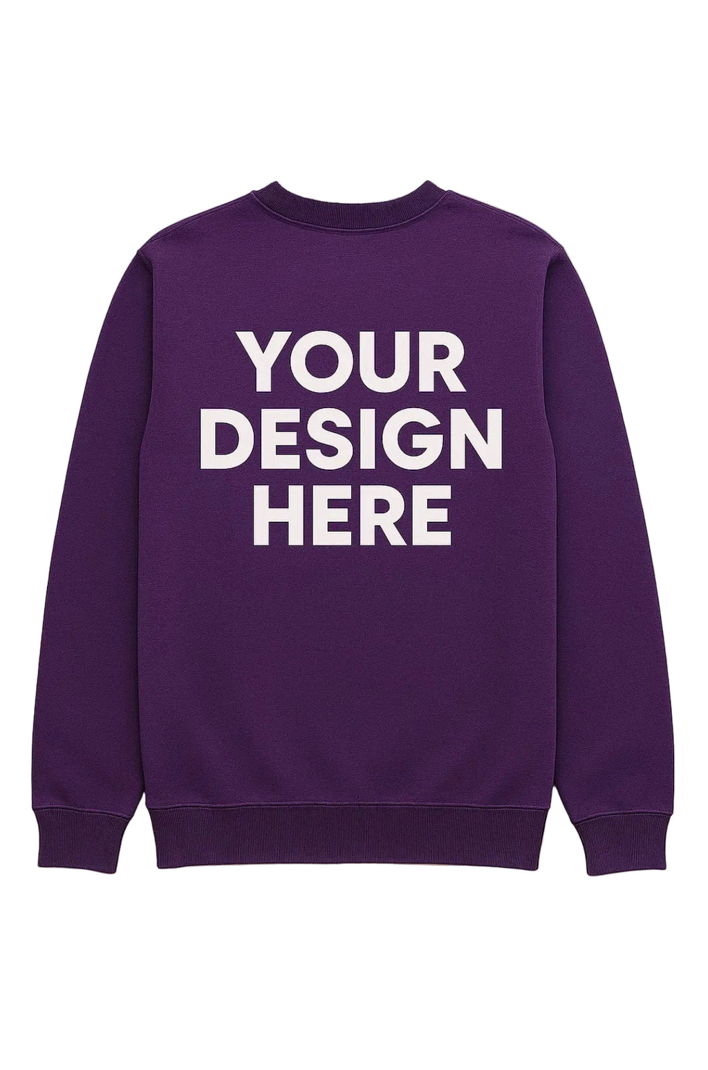 Custom Dark Purple Front and Back Pullover Hoodie