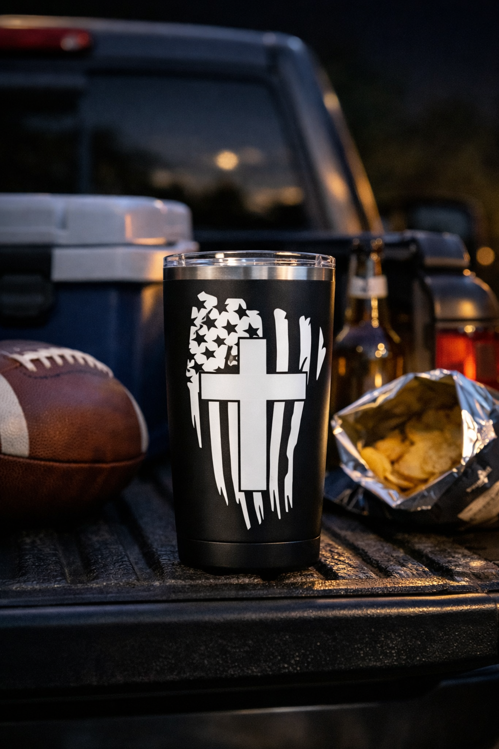 Flag/Cross Vinyl Decal