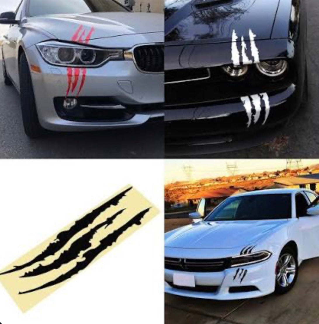 Scarred Car Decal
