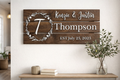 Rustic Custom Wooden Family Sign