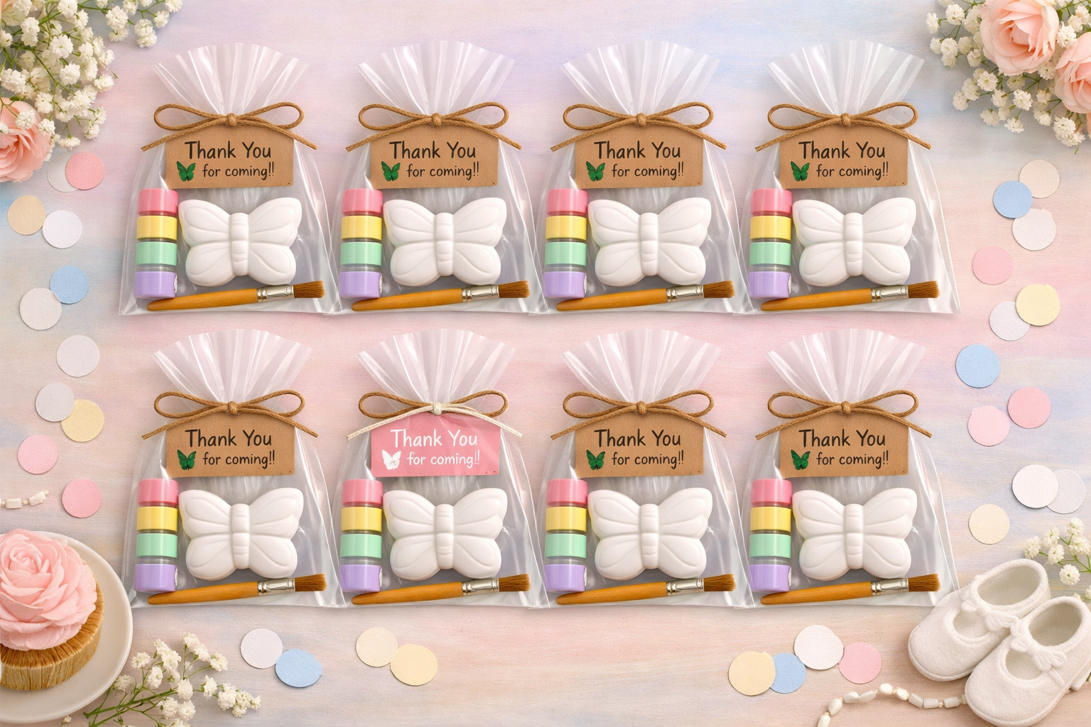 Paint your Own Butterflies Favor