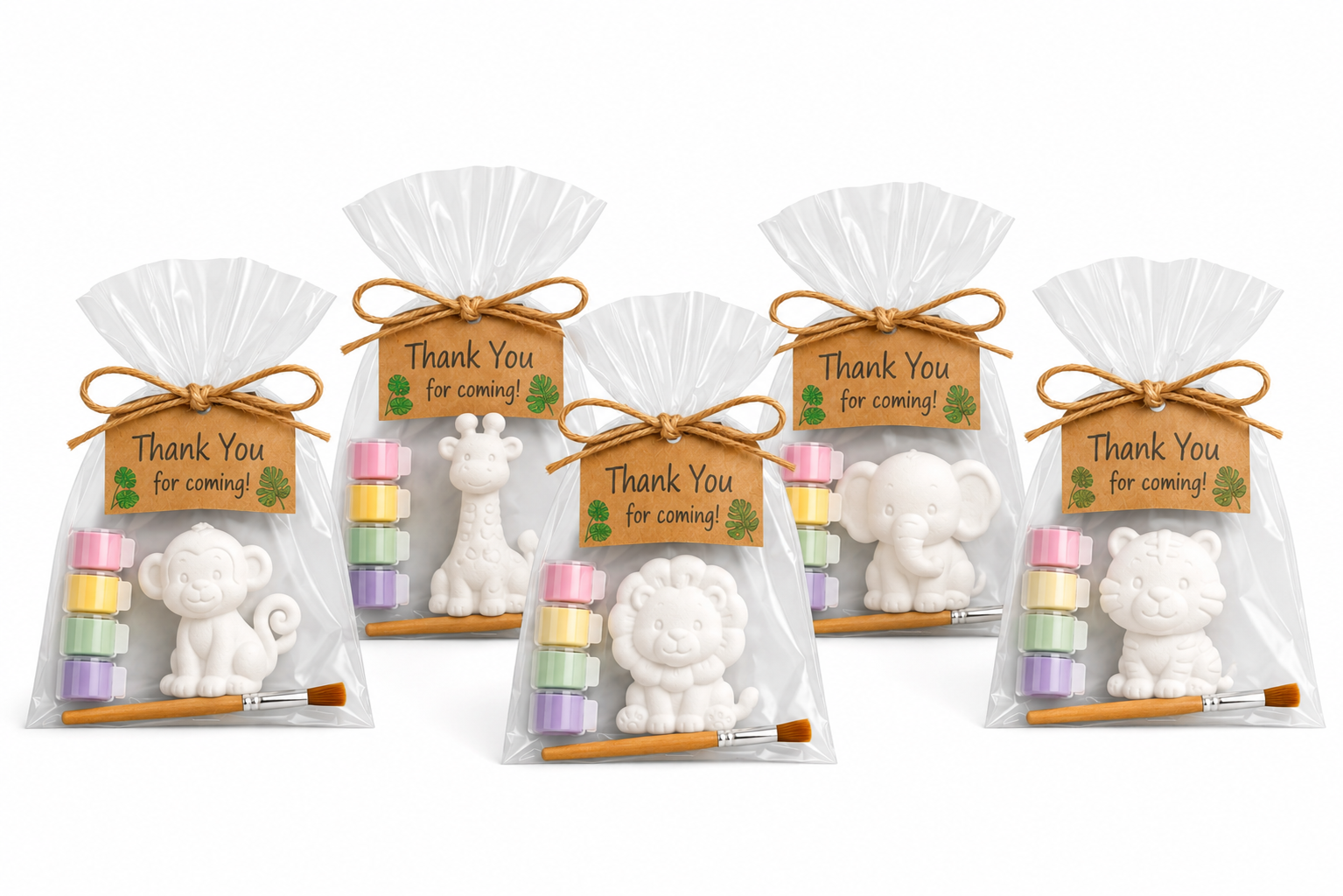 Paint your Own Jungle Animal Favor