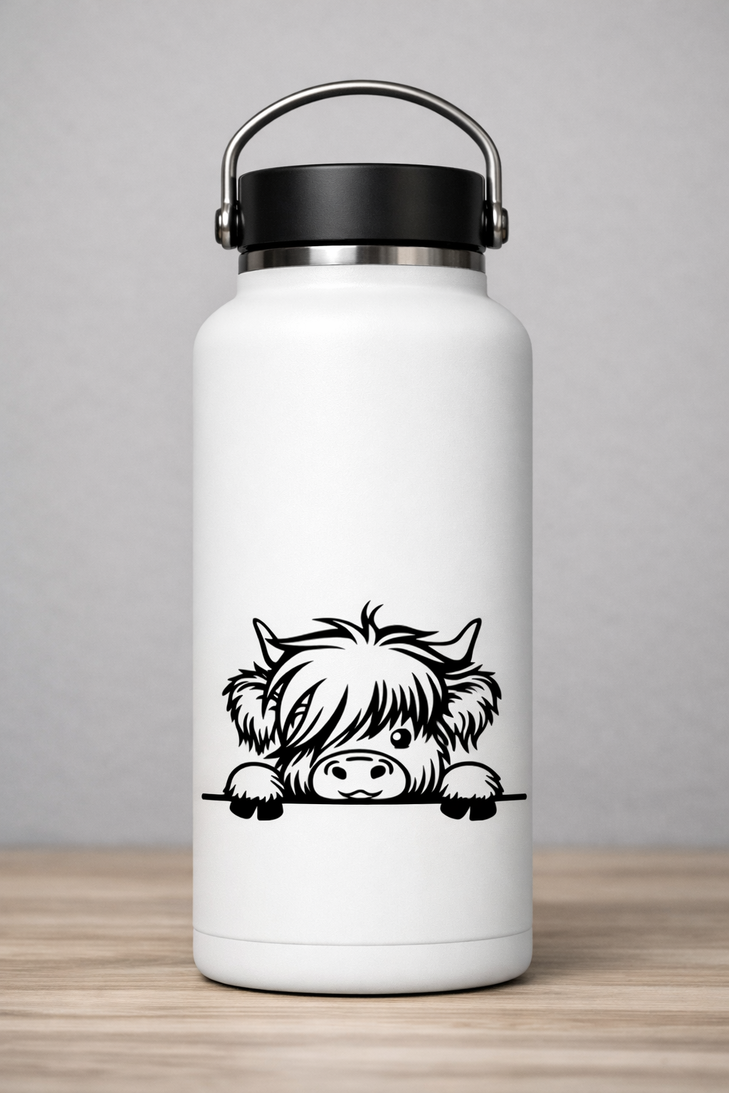 Peeping Cow Vinyl Decal