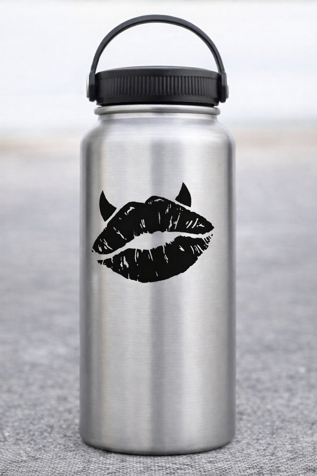 Devil Lips Vinyl Decal