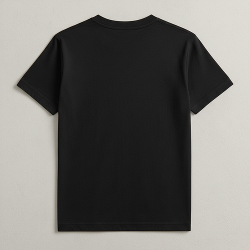 Black T-Shirt Back - Plain