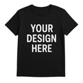 Black T-Shirt Front - White Text