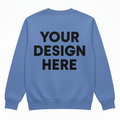 Blue sweatshirt with text v1