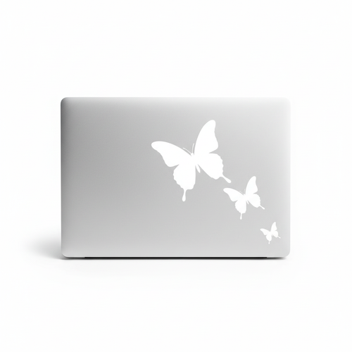 Butterfly Trio on Laptop