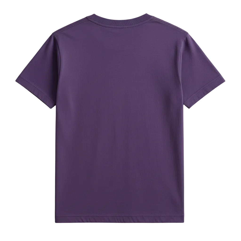 Medium Purple T-Shirt Back - Plain