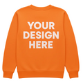 Orange Sweatshirt Back - Your Design Here