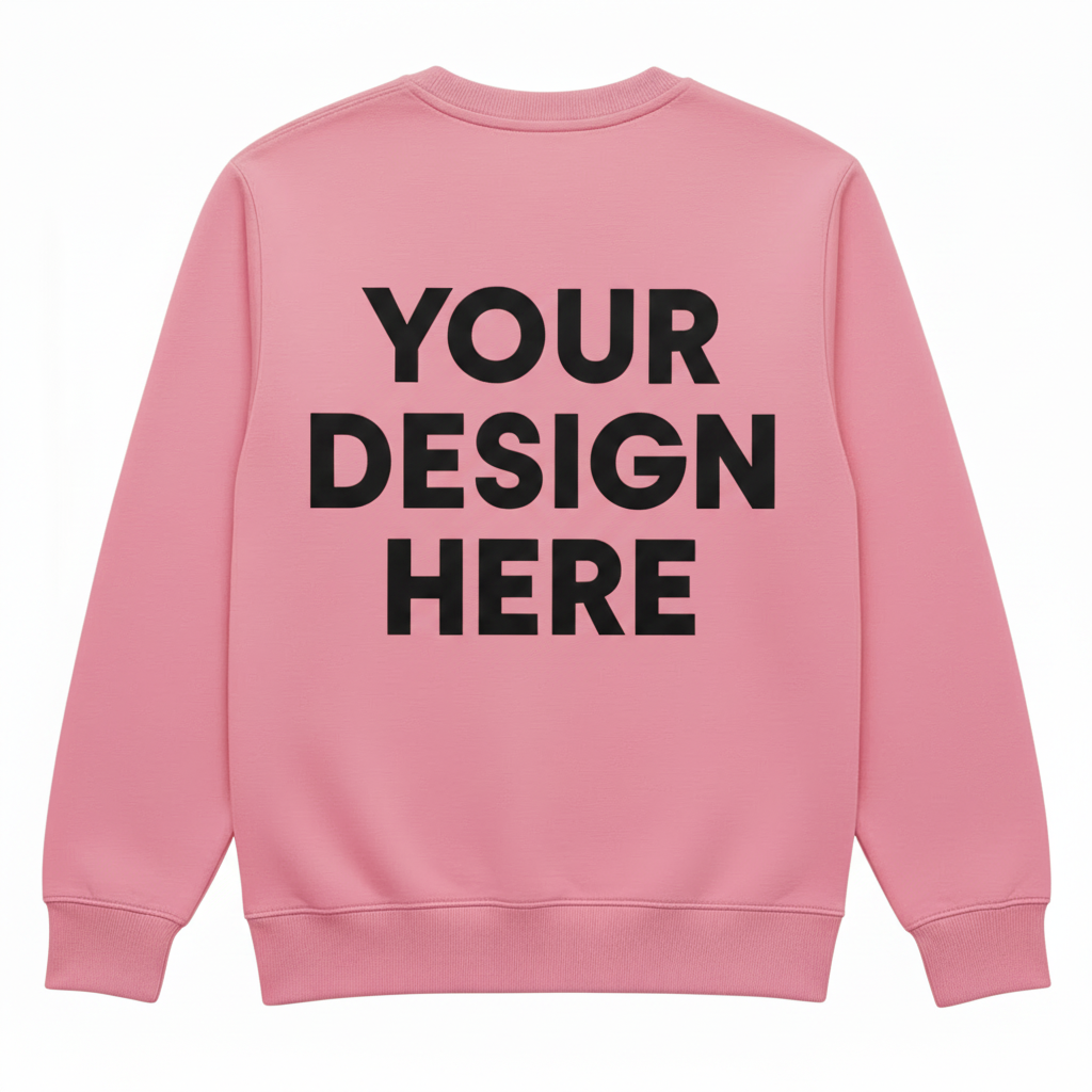 Pink Sweatshirt Back - Black Text 2