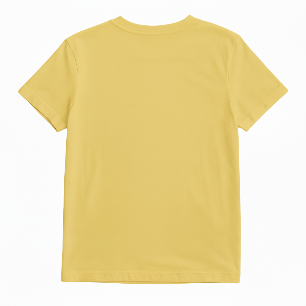 Plain yellow t-shirt