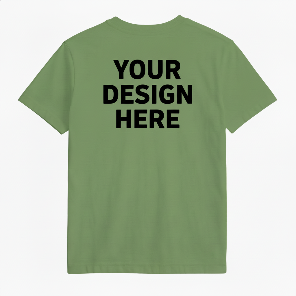 Sage Green T-Shirt with Design